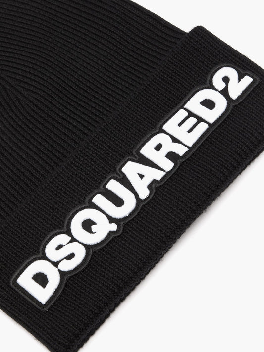 DSquared²: Black Beanie