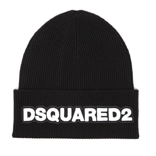 DSquared²: Black Beanie