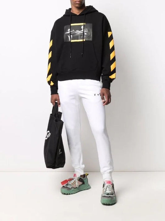 OFF-WHITE: Carav Diag-Stripe Hoodie