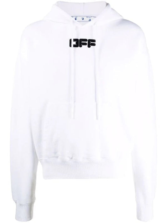 OFF-WHITE: Logo-Print Hoodie